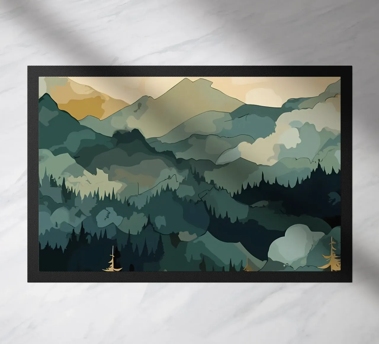 Winter Tale doormat by Albert S Jacob