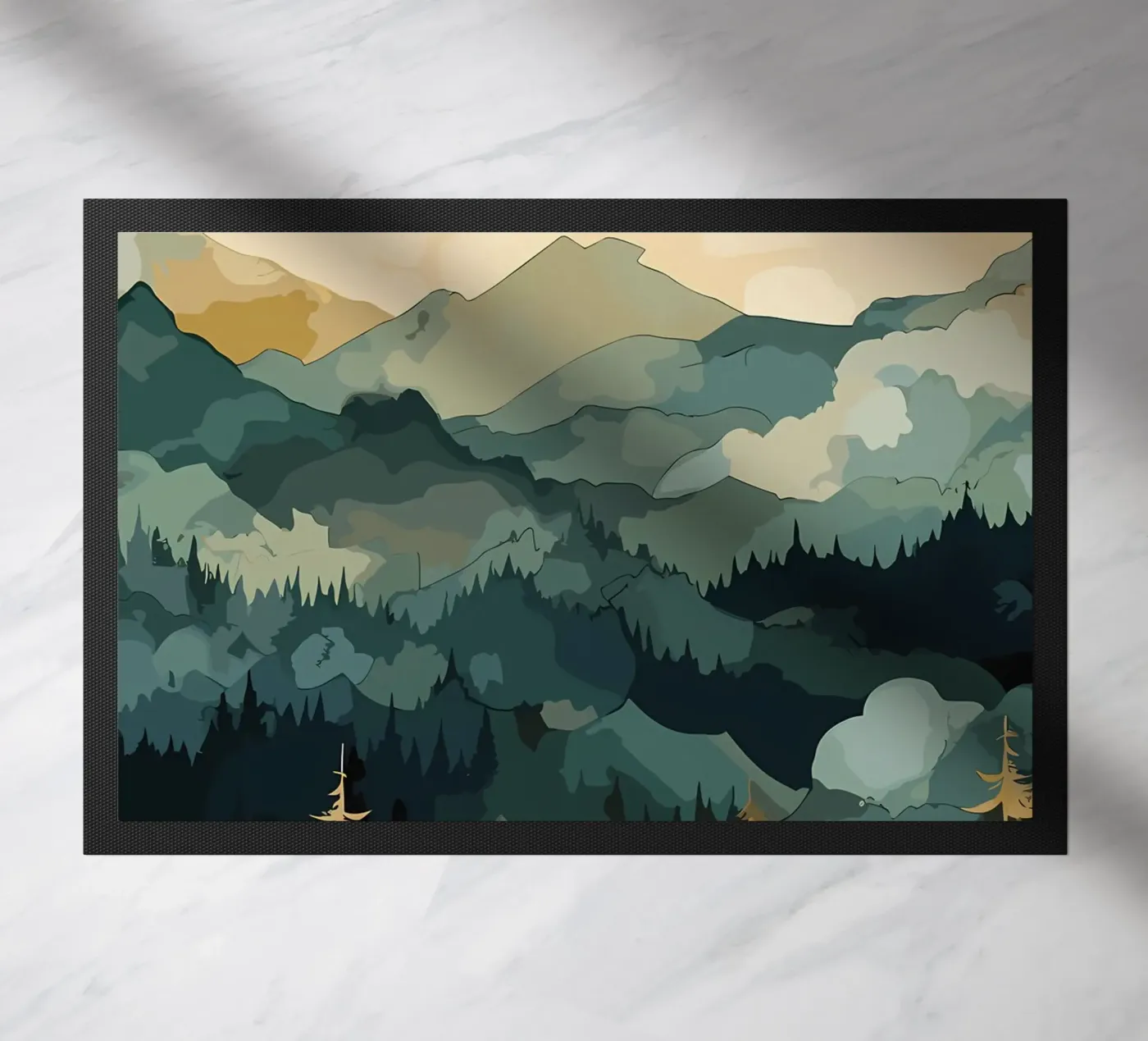 Winter Tale Fußmatte von Albert S Jacob