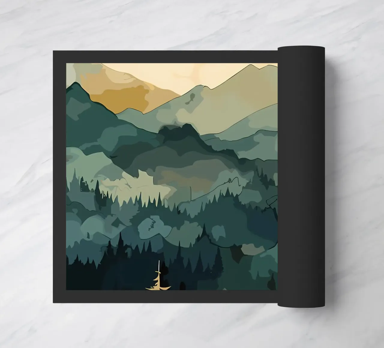 Winter Tale doormat by Albert S Jacob