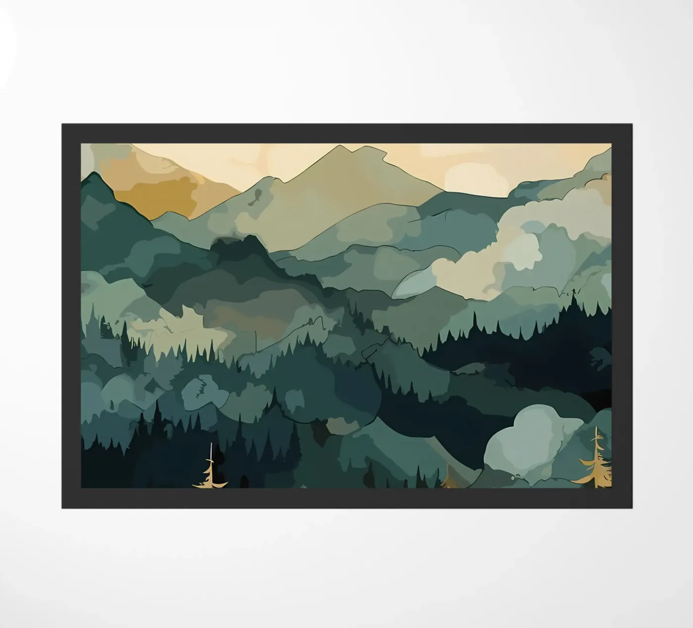 Winter Tale Fußmatte von Albert S Jacob