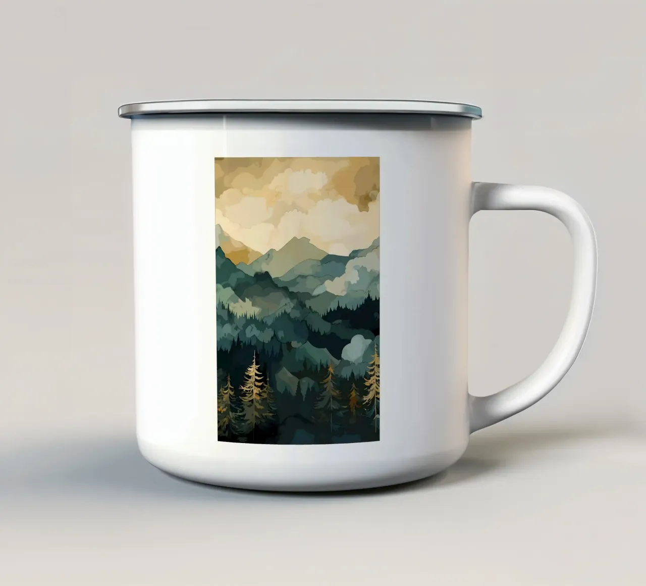 Racconto d'inverno tazza in smalto da Albert S Jacob
