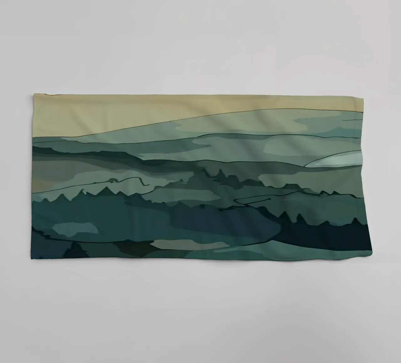Winter Tale towel by Albert S Jacob