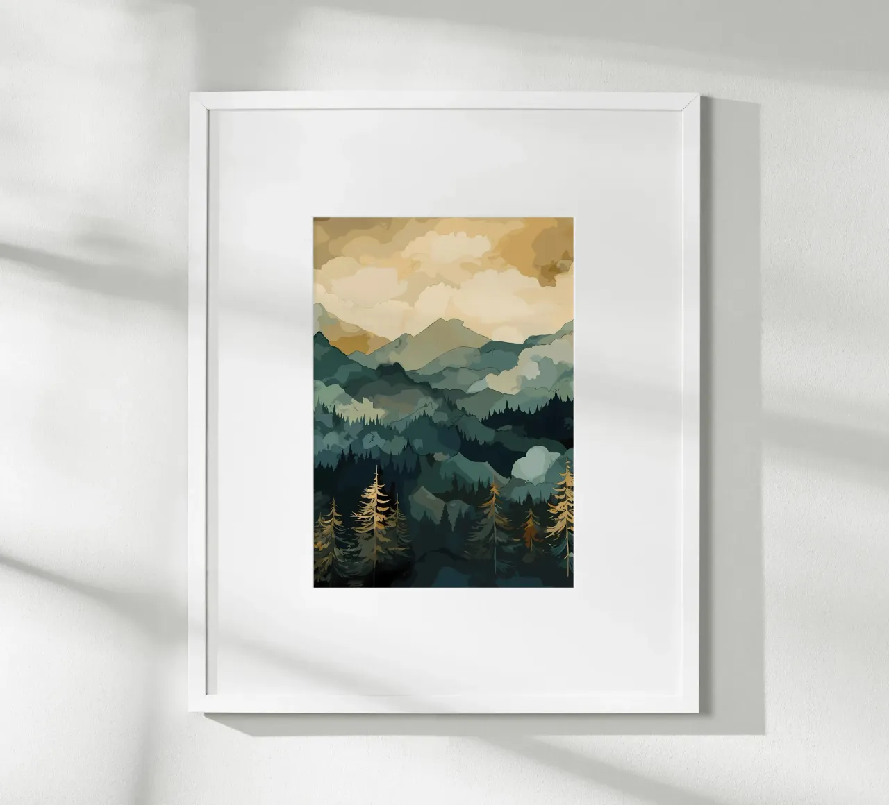 Racconto d'inverno poster con telaio in alluminio da Albert S Jacob