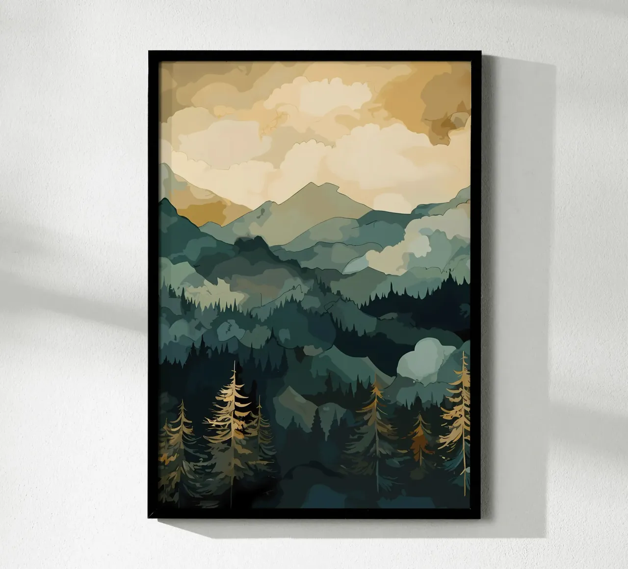 Racconto d'inverno poster con telaio in alluminio da Albert S Jacob