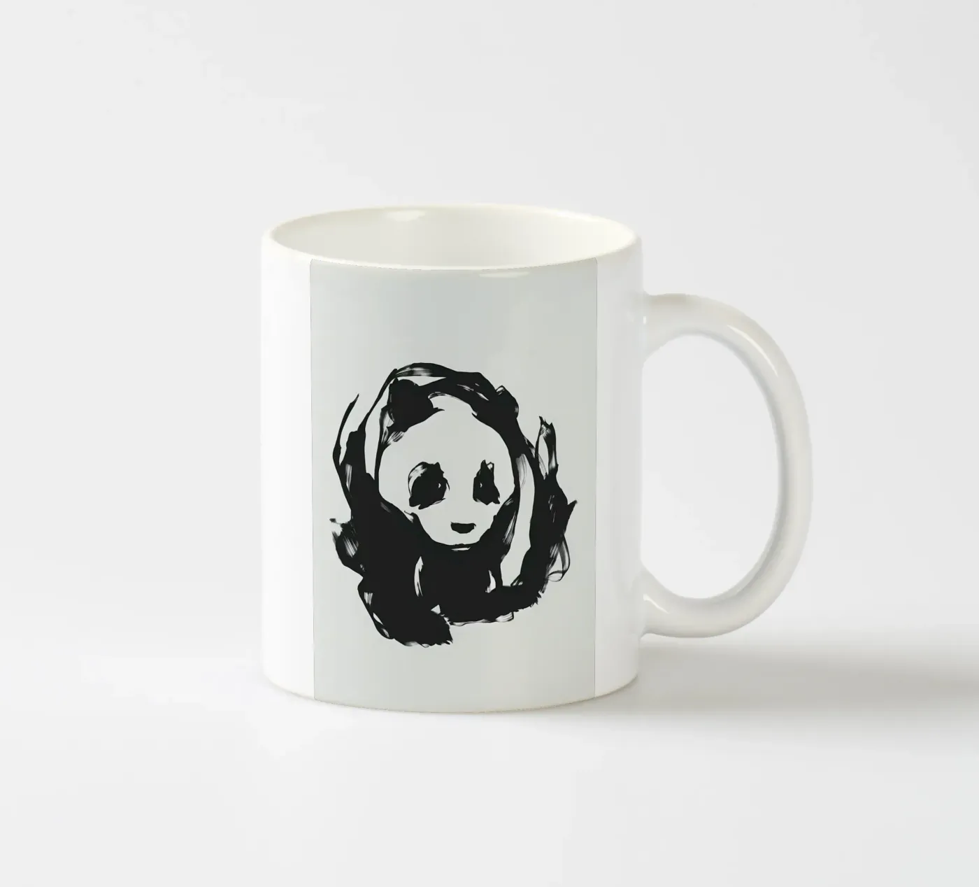 Panda ceramic mug by James M Coyle