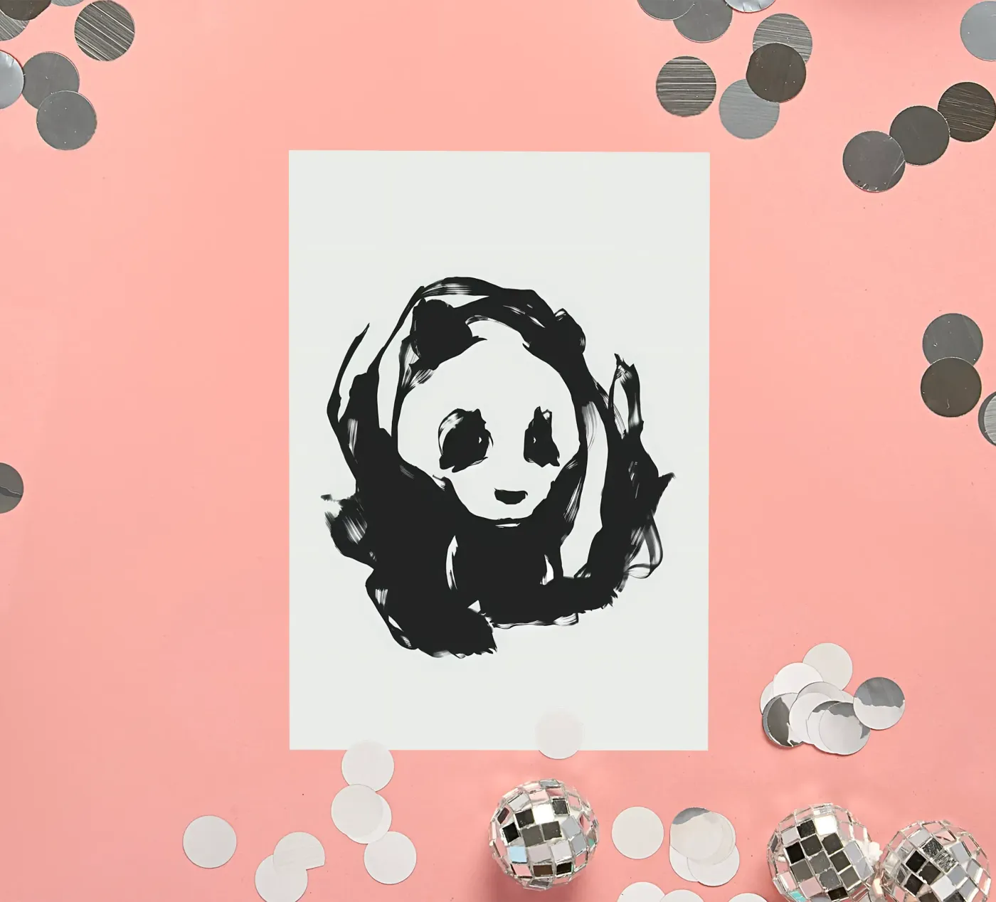 Panda sticker by James M Coyle