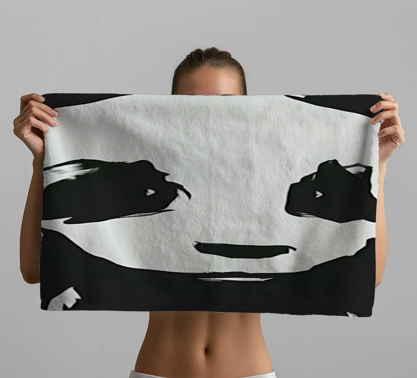 Panda badhanddoek van James M Coyle