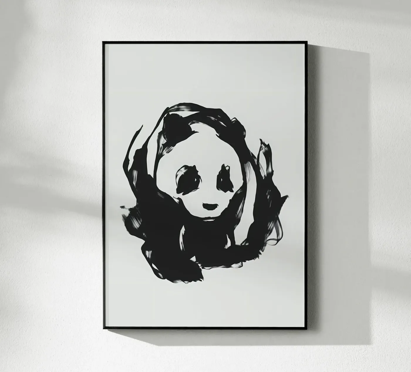 Panda acrylic glass by James M Coyle
