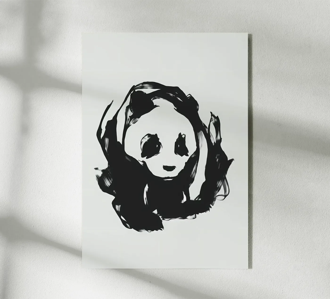 Panda acrylic glass by James M Coyle