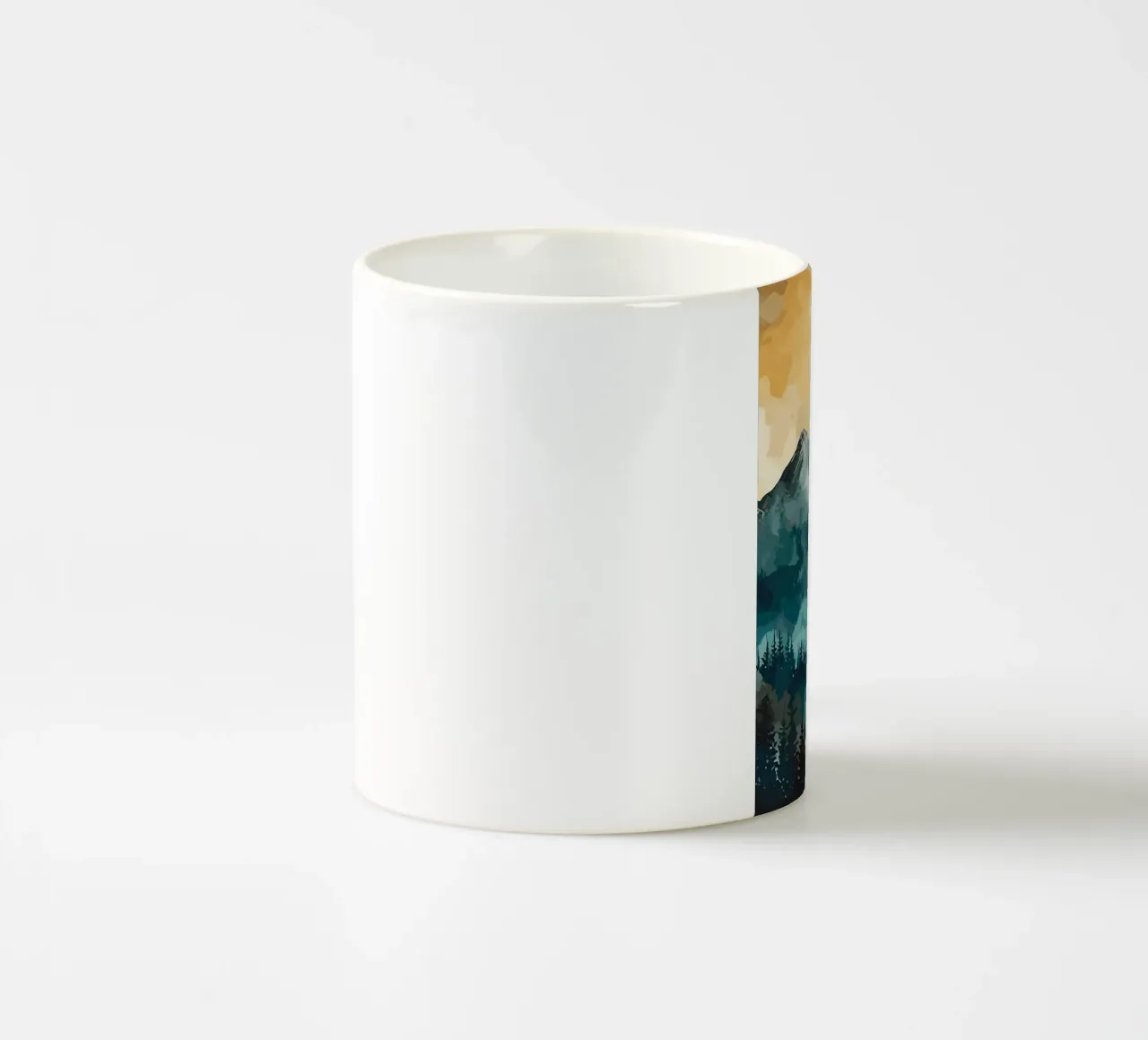 Foresta montana tazza in ceramica da Albert S Jacob