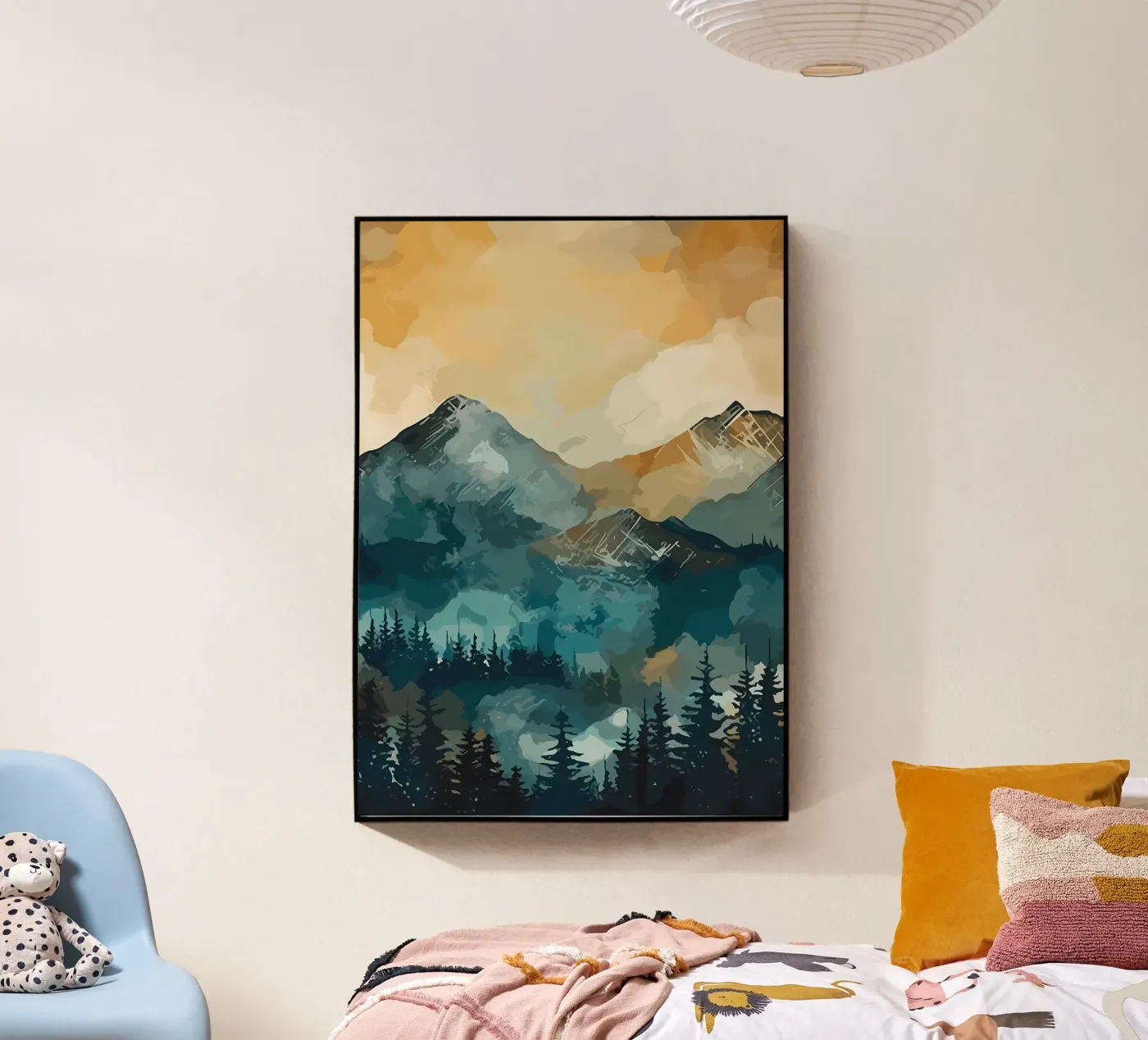 Mountainous Forest plexiglass da Albert S Jacob