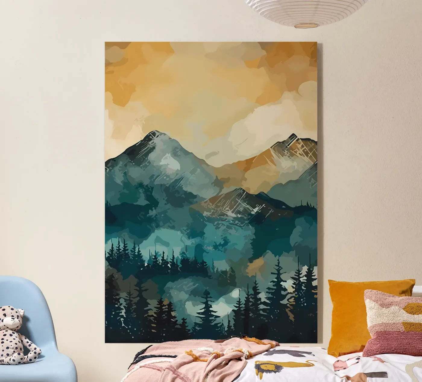 Mountainous Forest plexiglass da Albert S Jacob