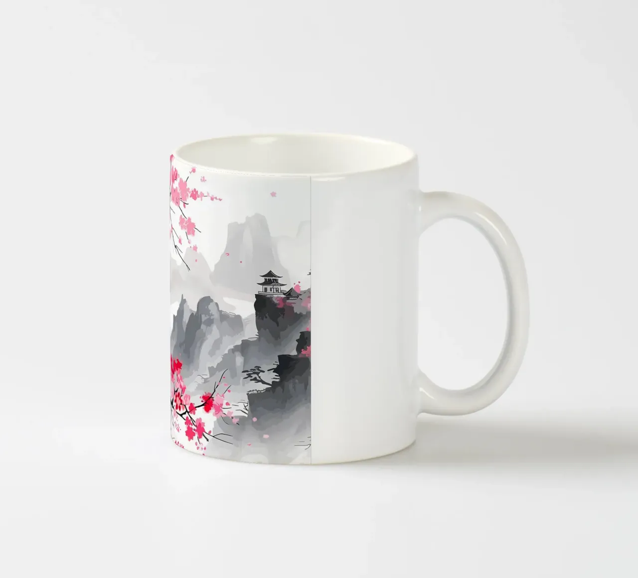 Giappone fiori di ciliegio tazza in ceramica da Rebecca Clark Wyrick