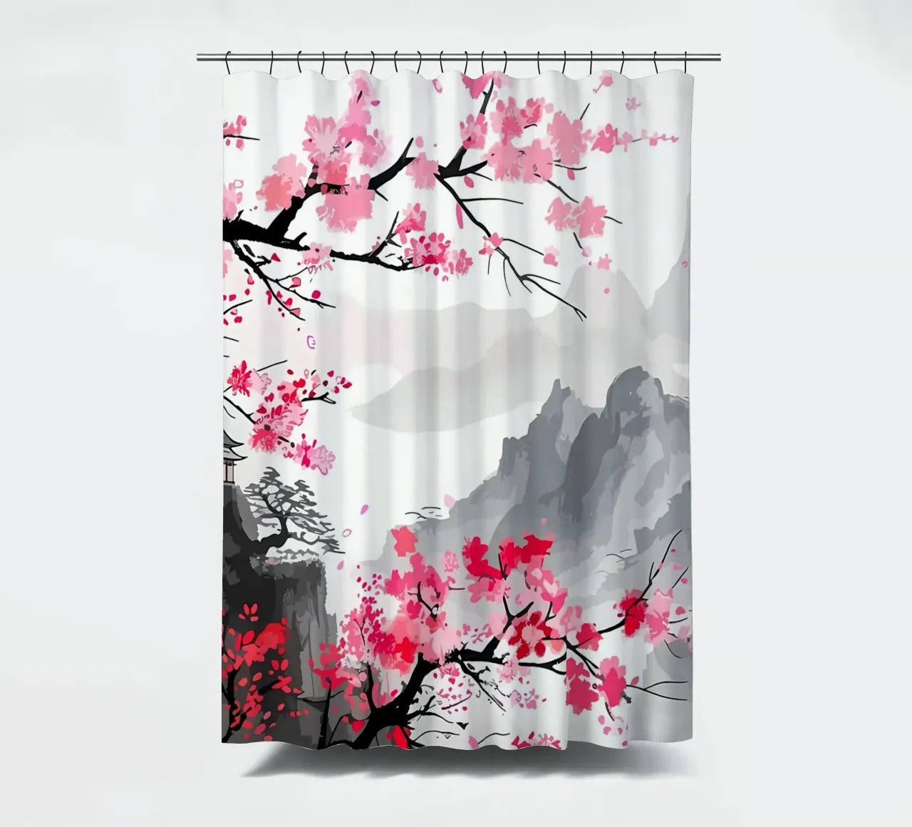 Giappone fiori di ciliegio tenda da doccia da Rebecca Clark Wyrick