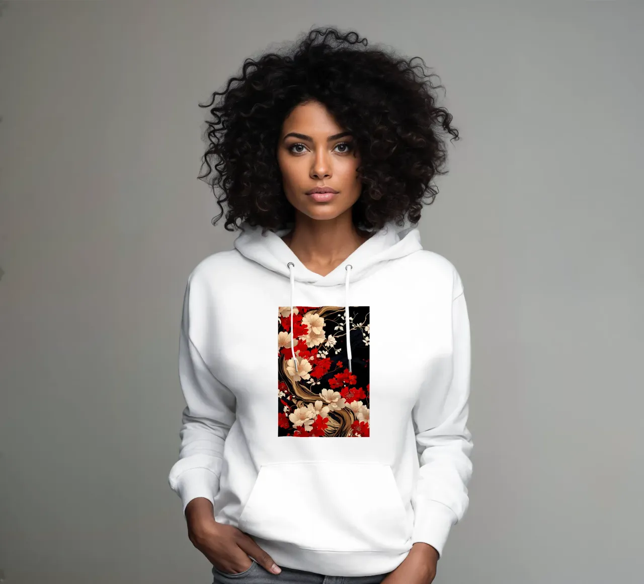 Eleganza in fiore felpa con cappuccio da Rebecca Clark Wyrick