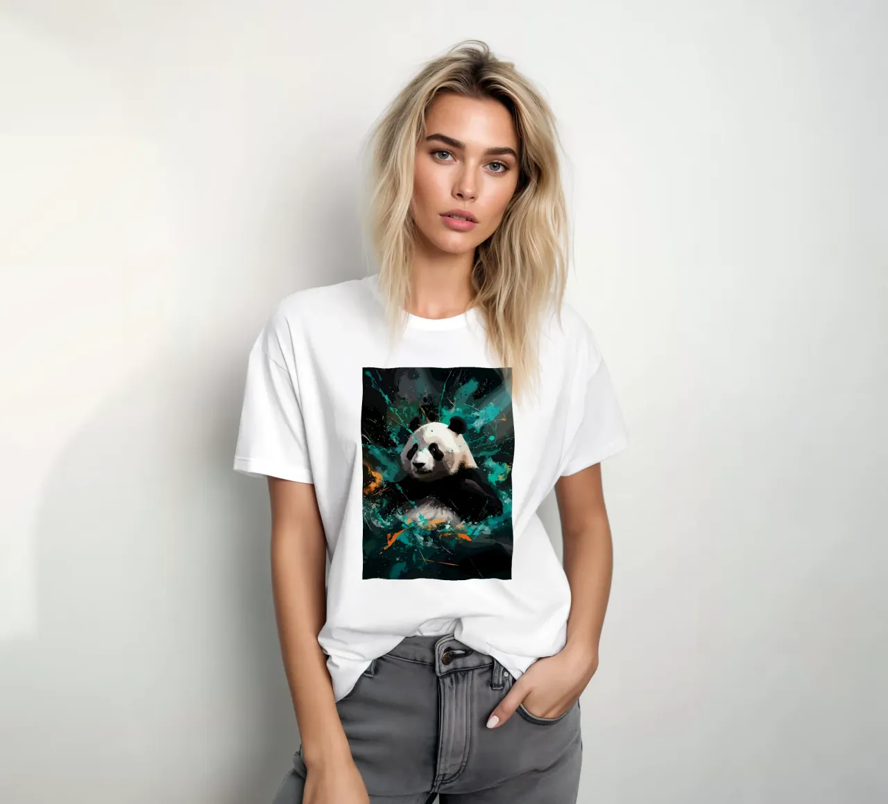 Panda Splash t-shirt da James M Coyle