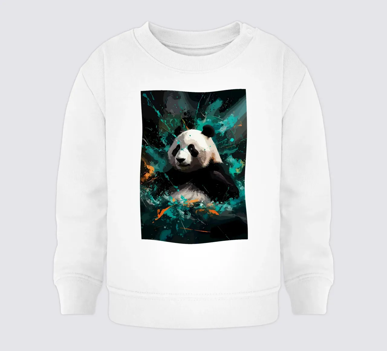 Panda Splash felpa neonato da James M Coyle