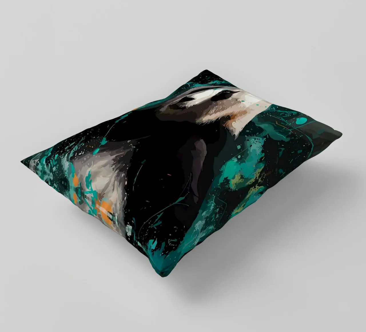 Panda Splash cuscino da James M Coyle