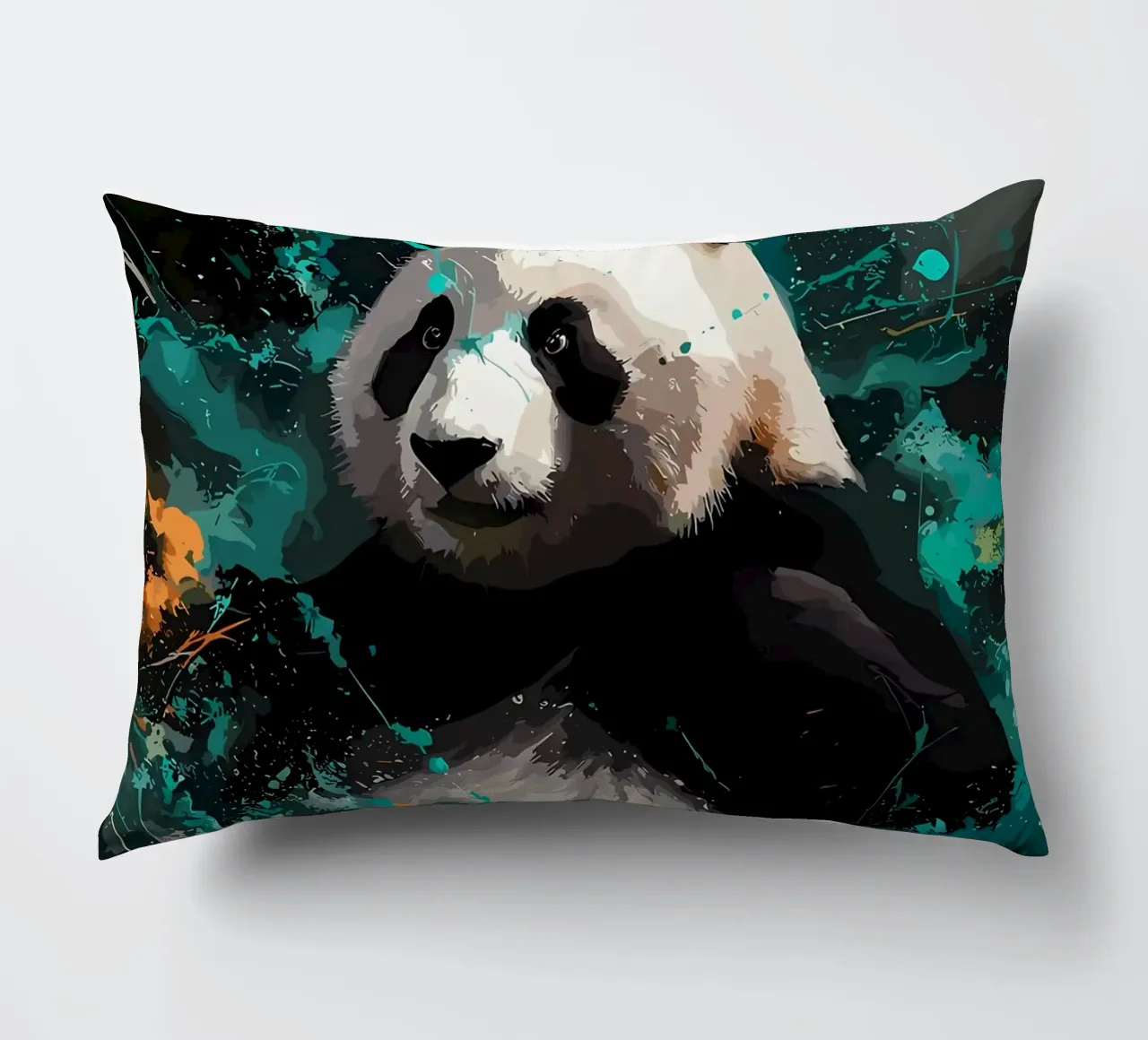 Panda Splash cuscino da James M Coyle