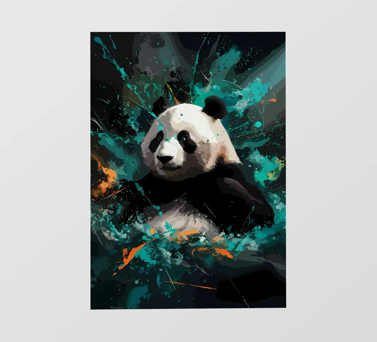 Panda Splash pellicola backlit da James M Coyle