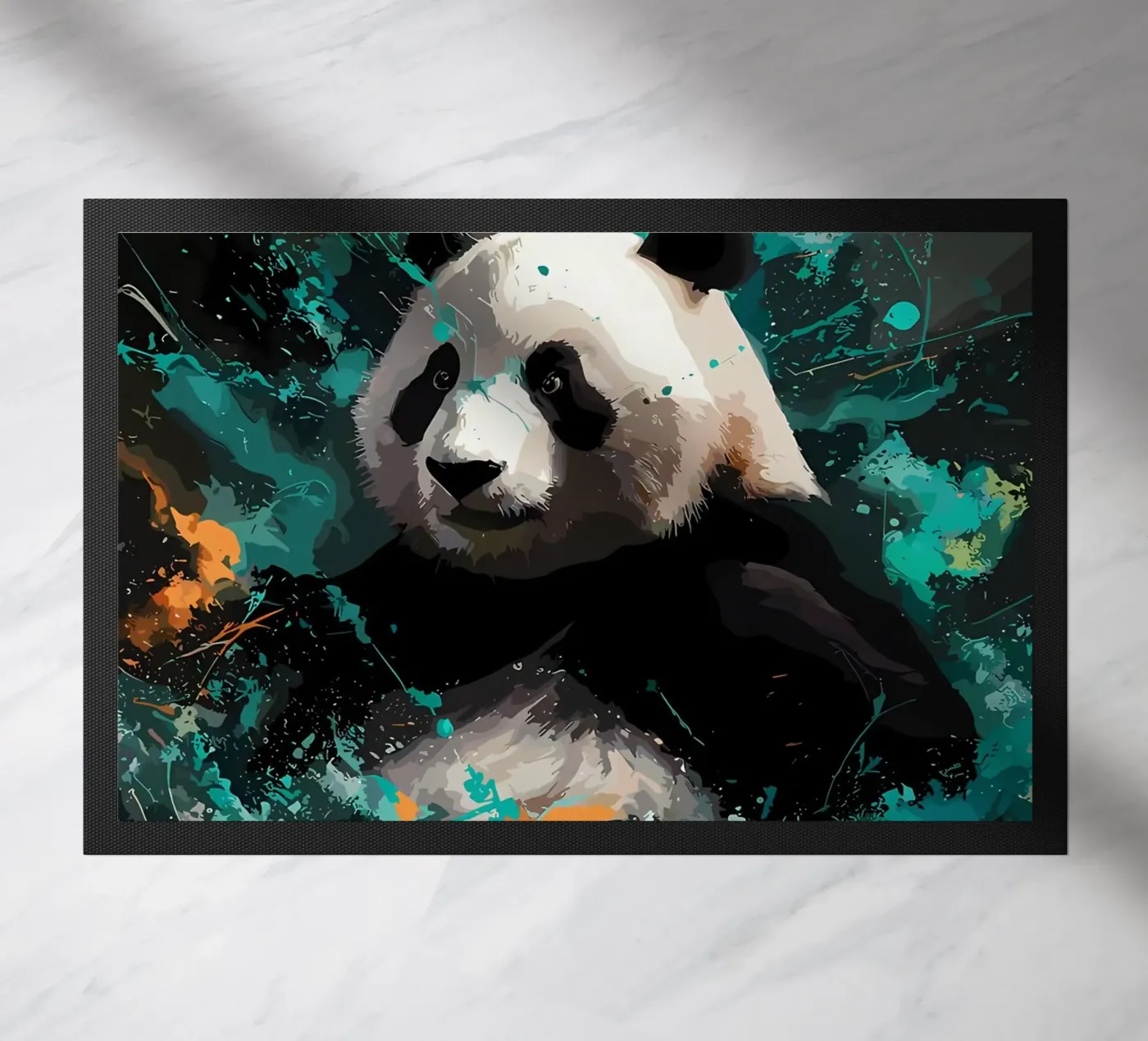 Panda Splash paillasson de James M Coyle