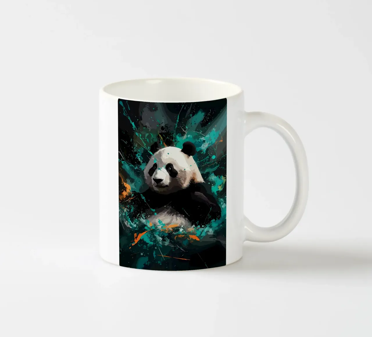 Panda Splash tazza in ceramica da James M Coyle