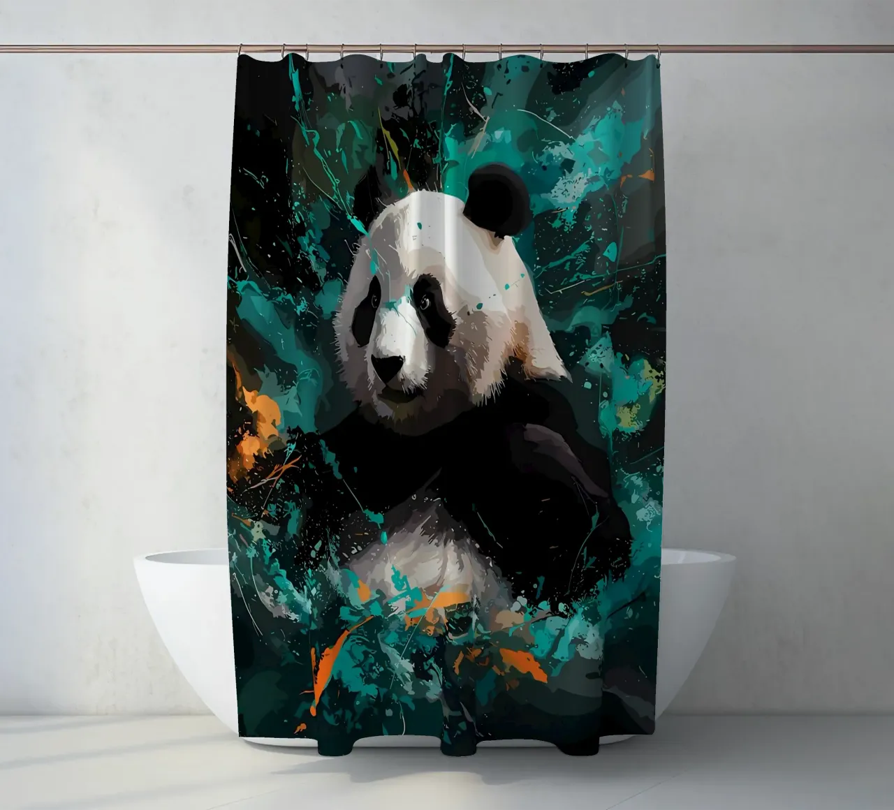 Panda Splash tenda da doccia da James M Coyle