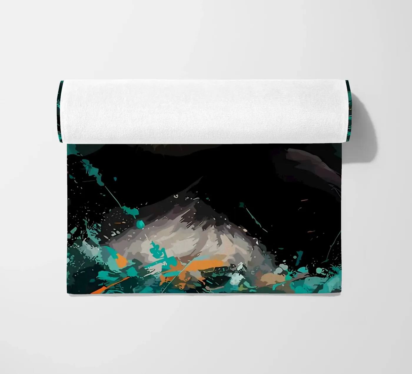 Panda Splash Strandtuch von James M Coyle