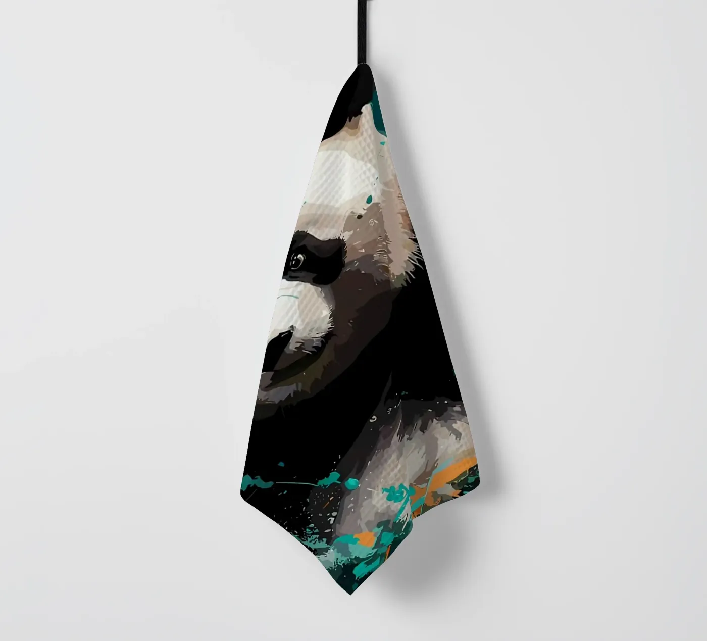 Panda Splash torchon de James M Coyle