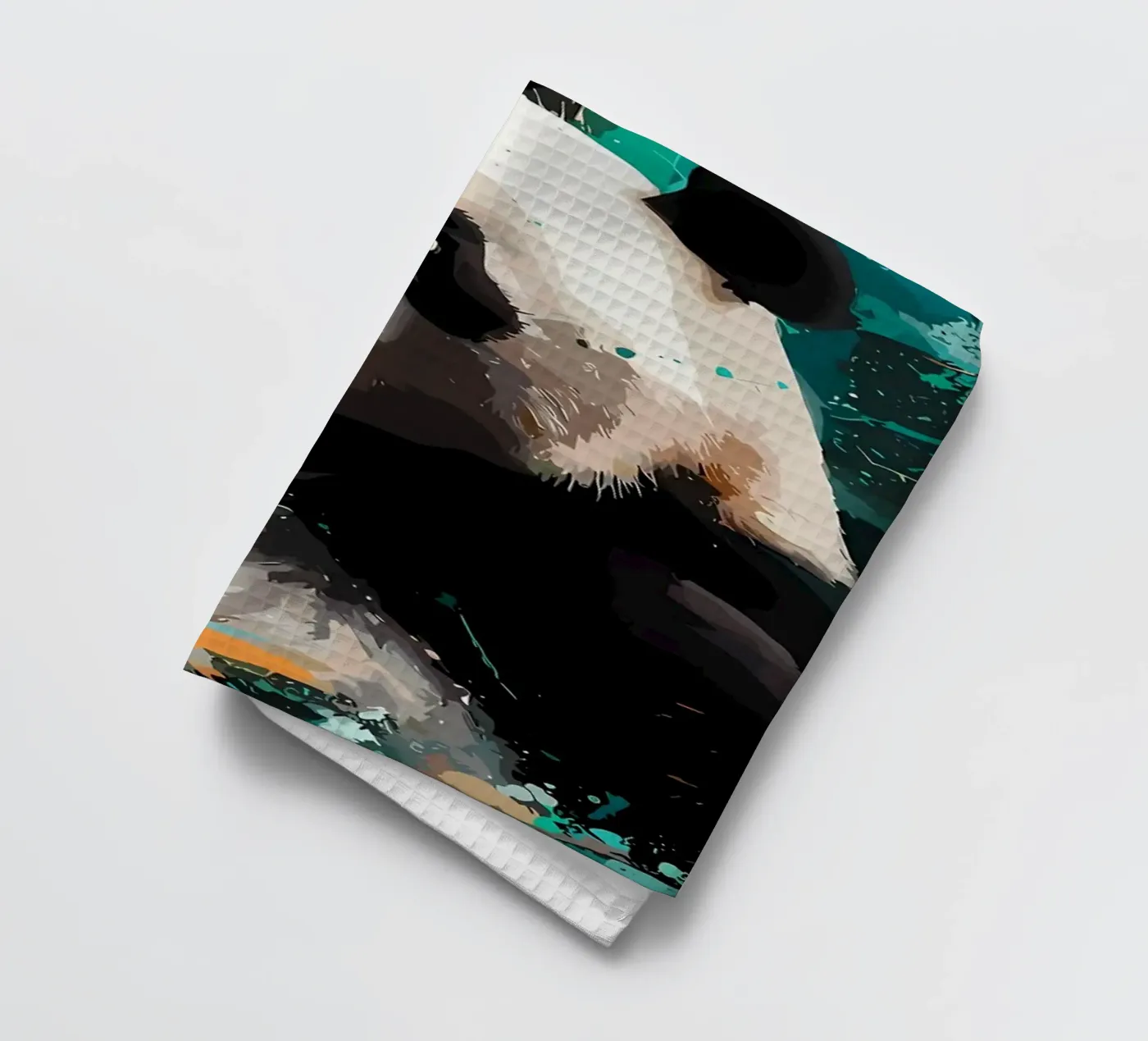 Panda Splash torchon de James M Coyle