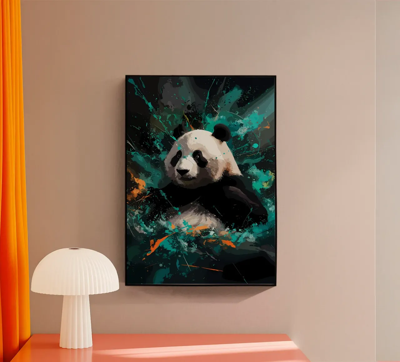 Panda Splash plexiglass da James M Coyle