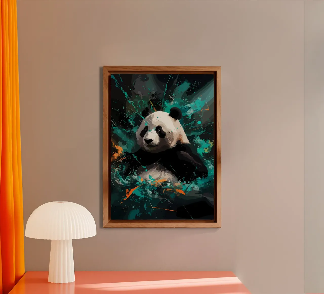 Panda Splash alluminio dibond da James M Coyle