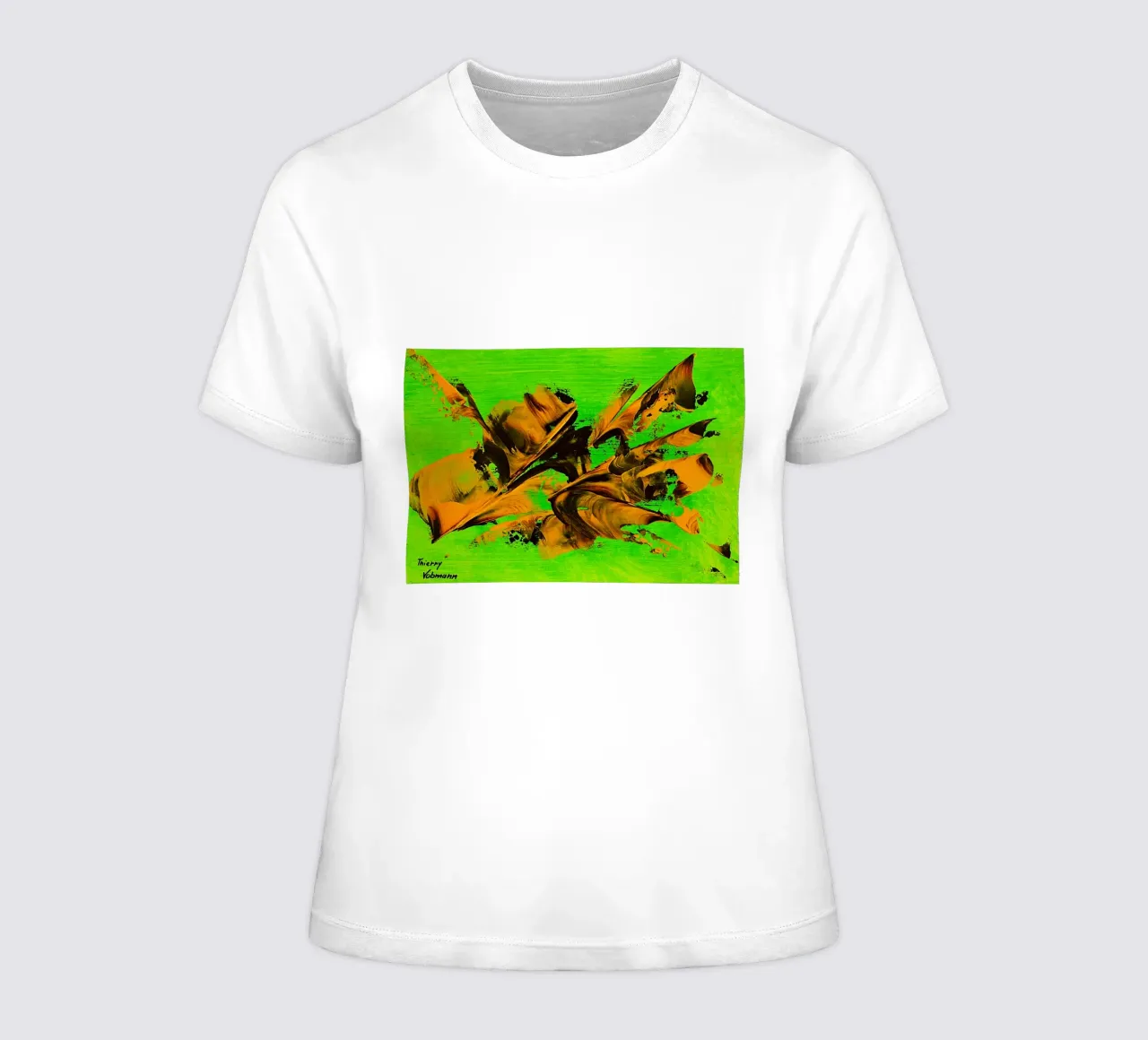 MESSAGE FROM THE HEART 8 t-shirt da donna da Thierry Vobmann Abstract painting