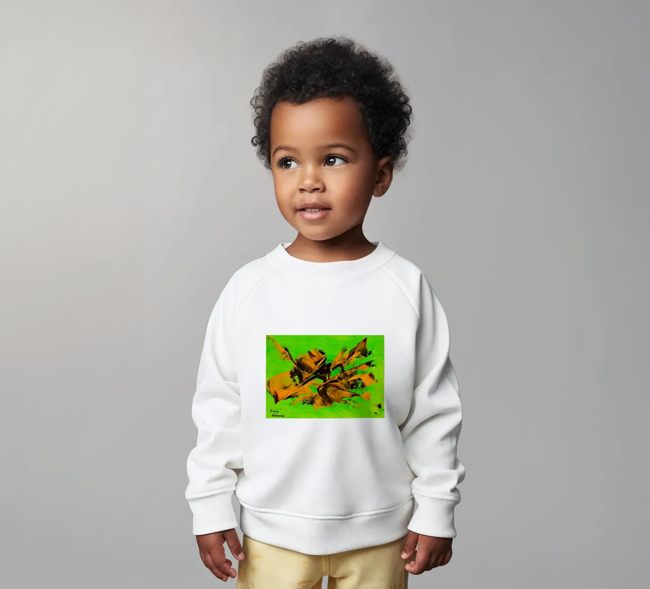 MESSAGE FROM THE HEART 8 sudadera de bebé de Thierry Vobmann Abstract painting