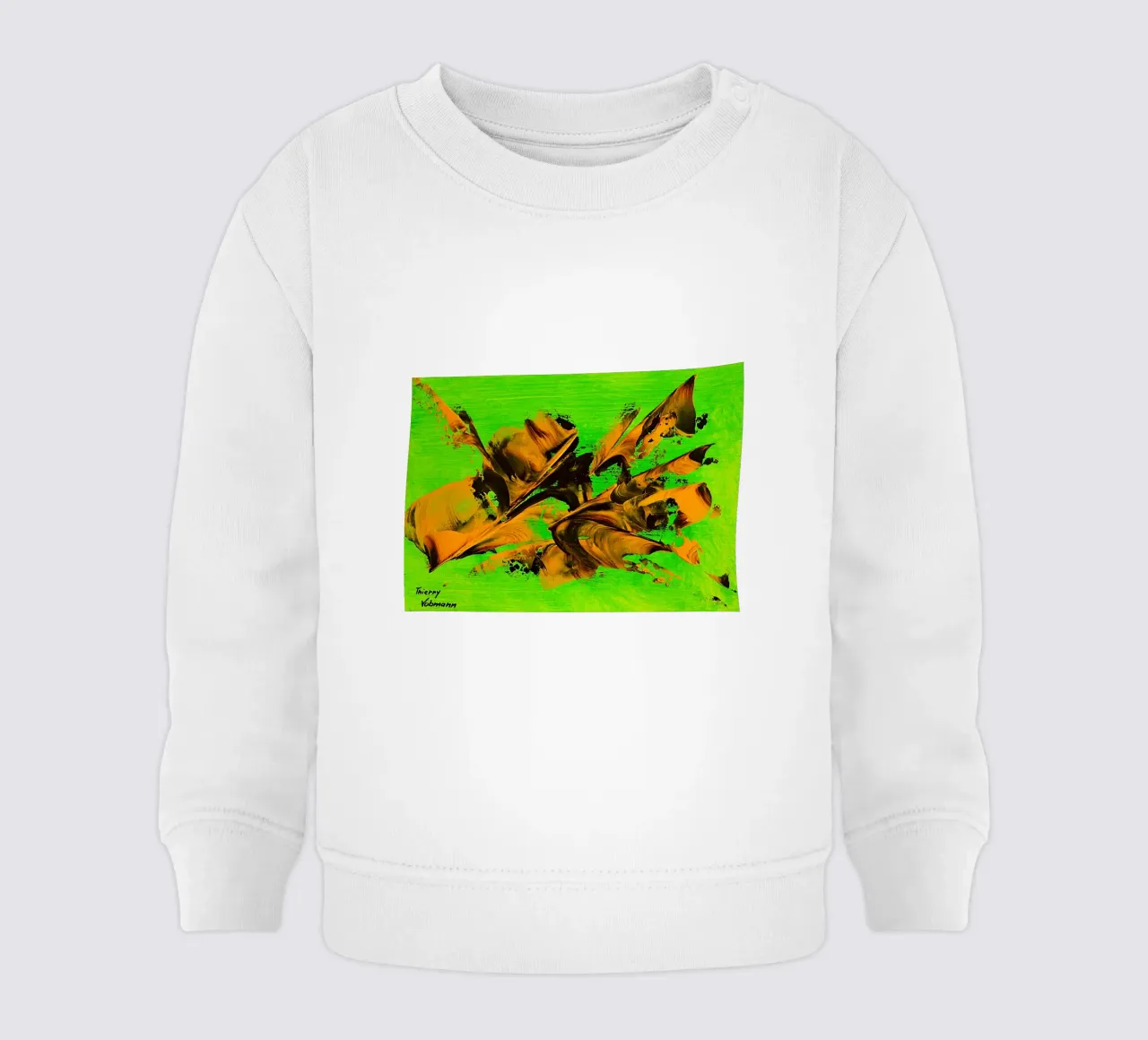 MESSAGE FROM THE HEART 8 felpa neonato da Thierry Vobmann Abstract painting