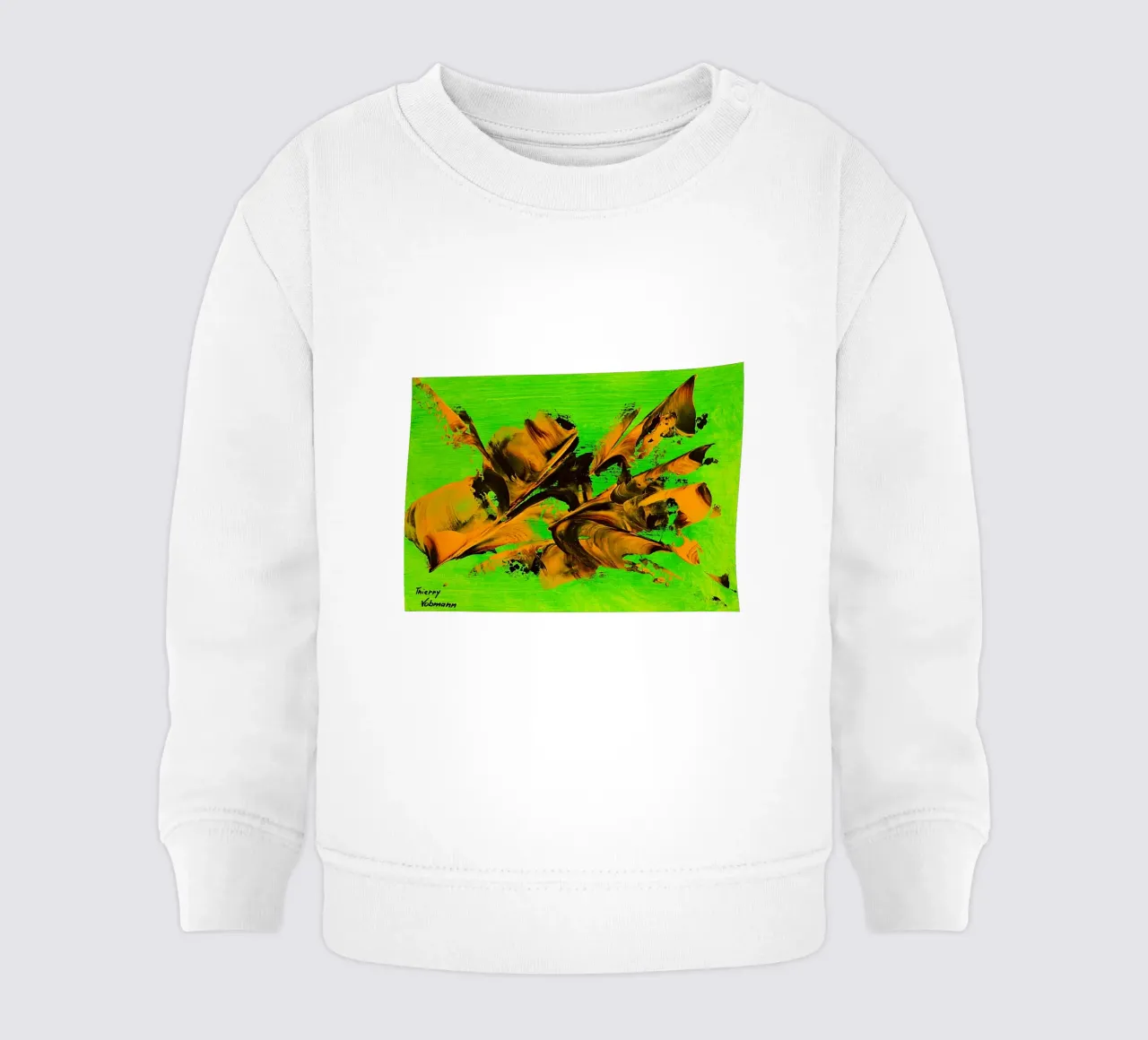 MESSAGE FROM THE HEART 8 sudadera de bebé de Thierry Vobmann Abstract painting