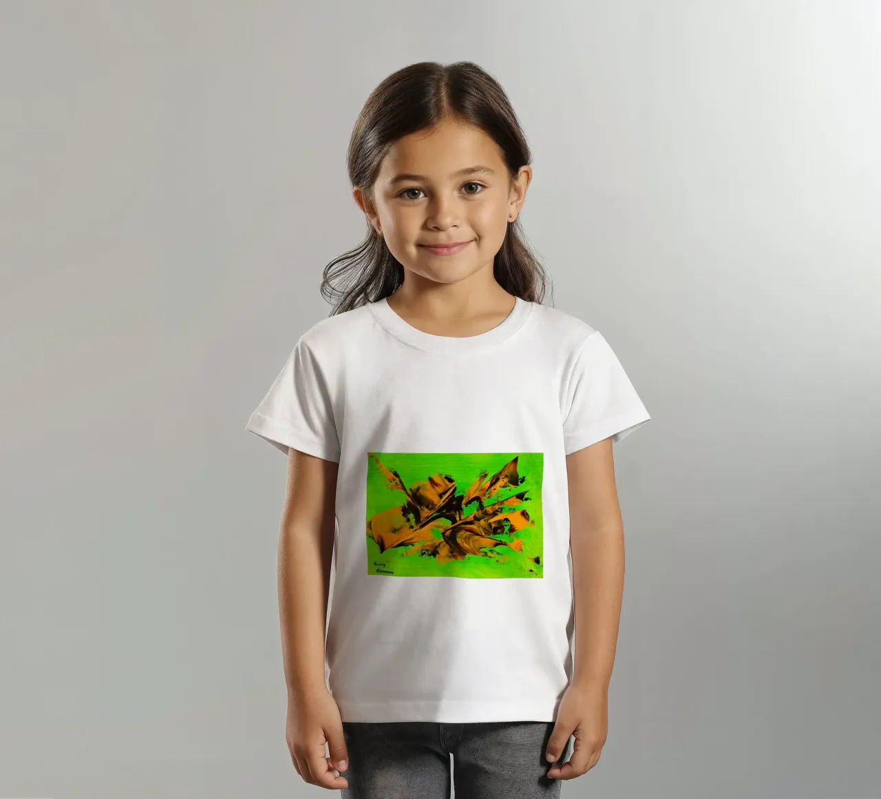 MESSAGE FROM THE HEART 8 t-shirt bambini da Thierry Vobmann Abstract painting