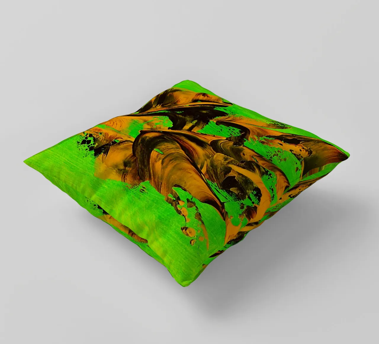 MESSAGE FROM THE HEART 8 cuscino da Thierry Vobmann Abstract painting