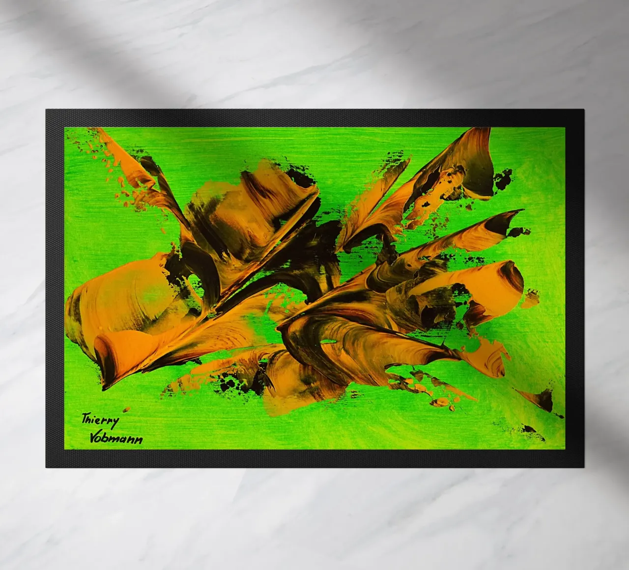 MESSAGE FROM THE HEART 8 zerbino da Thierry Vobmann Abstract painting