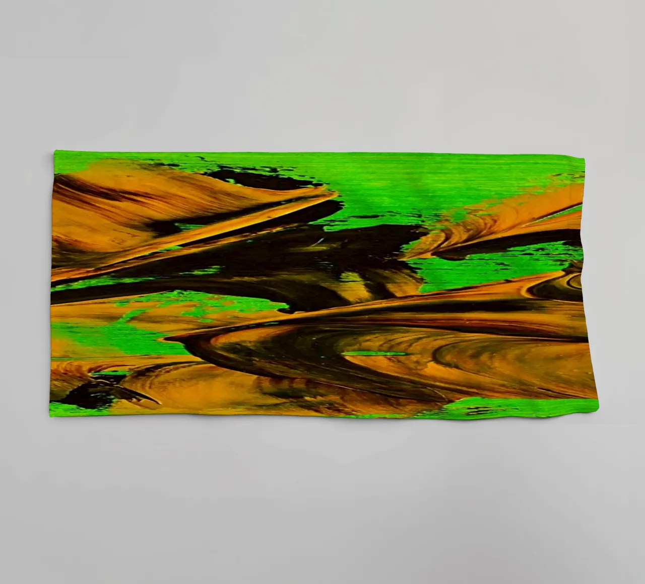 MESSAGE FROM THE HEART 8 towel by Thierry Vobmann Abstract painting