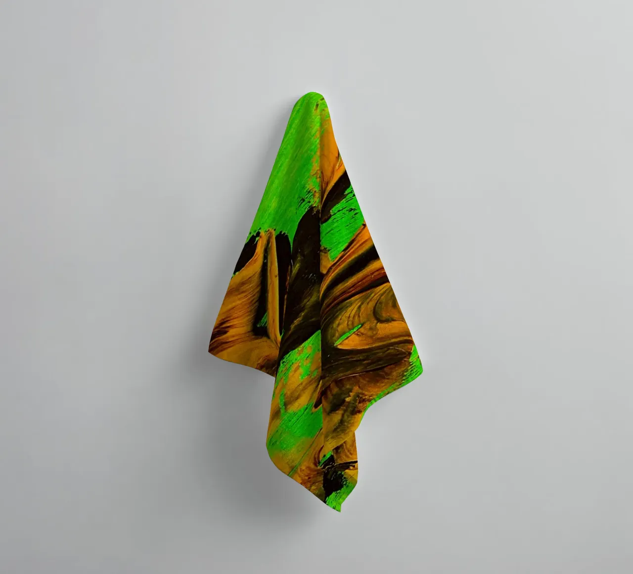 MESSAGE FROM THE HEART 8 towel by Thierry Vobmann Abstract painting