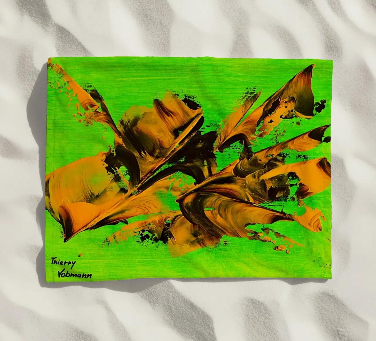 MESSAGE FROM THE HEART 8 telo mare da Thierry Vobmann Abstract painting