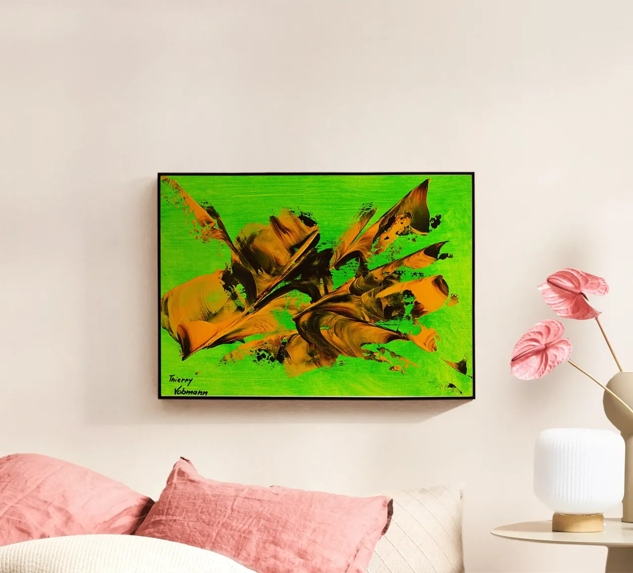 MESSAGE FROM THE HEART 8 plexiglass da Thierry Vobmann Abstract painting