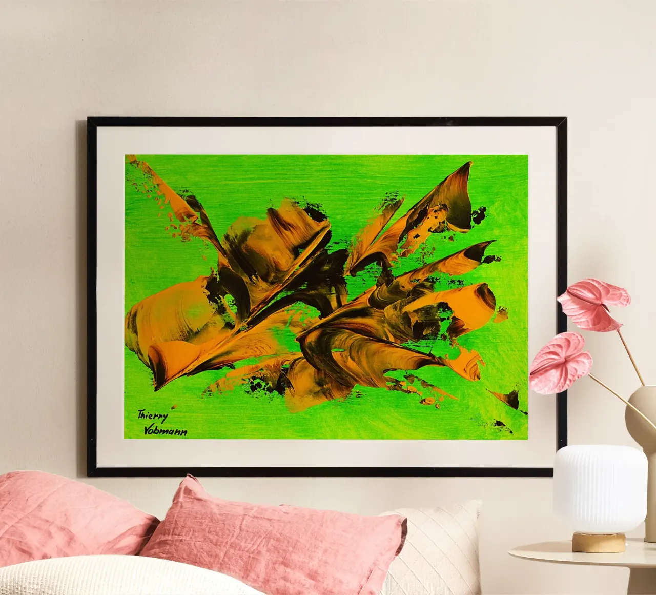 MESSAGE FROM THE HEART 8 poster da Thierry Vobmann Abstract painting