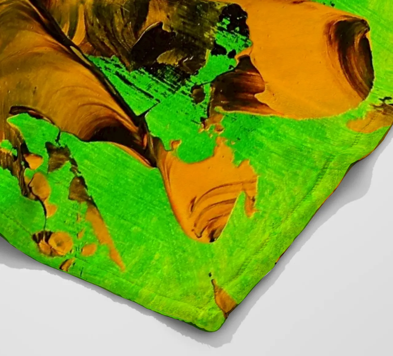 MESSAGE FROM THE HEART 8 coperta in pile da Thierry Vobmann Abstract painting