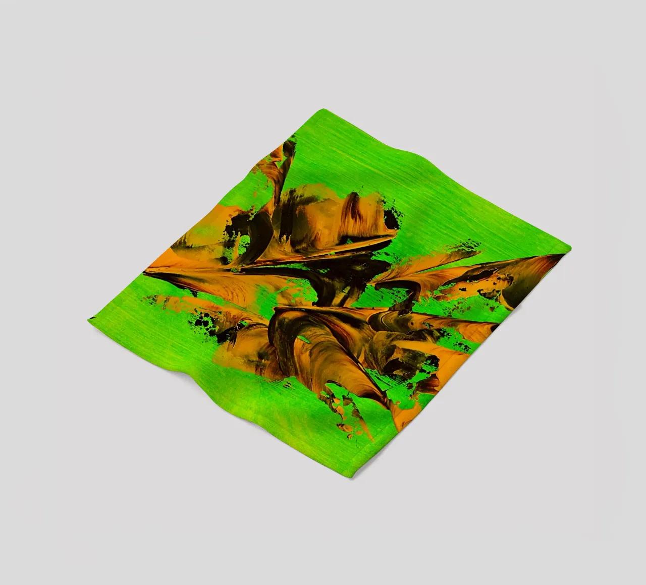 MESSAGE FROM THE HEART 8 coperta in pile da Thierry Vobmann Abstract painting