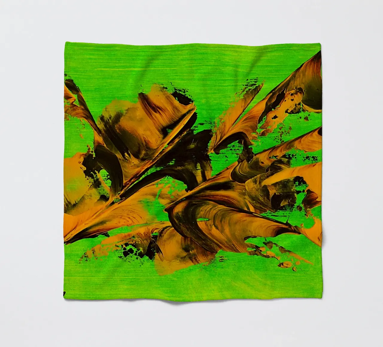 MESSAGE FROM THE HEART 8 coperta in pile da Thierry Vobmann Abstract painting