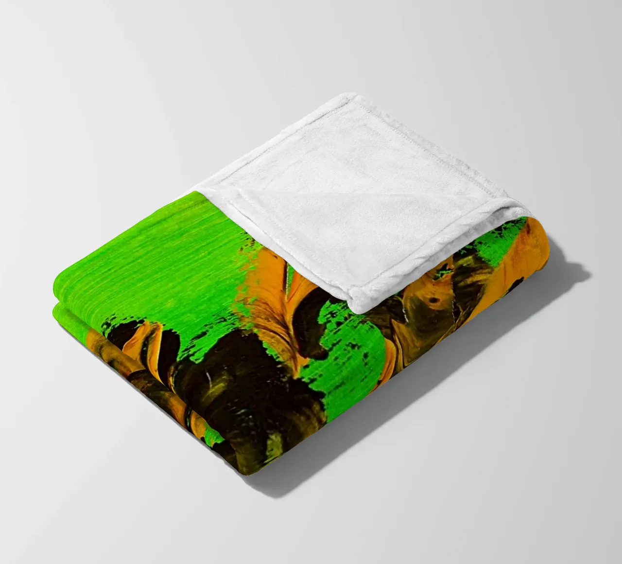 MESSAGE FROM THE HEART 8 coperta in pile da Thierry Vobmann Abstract painting