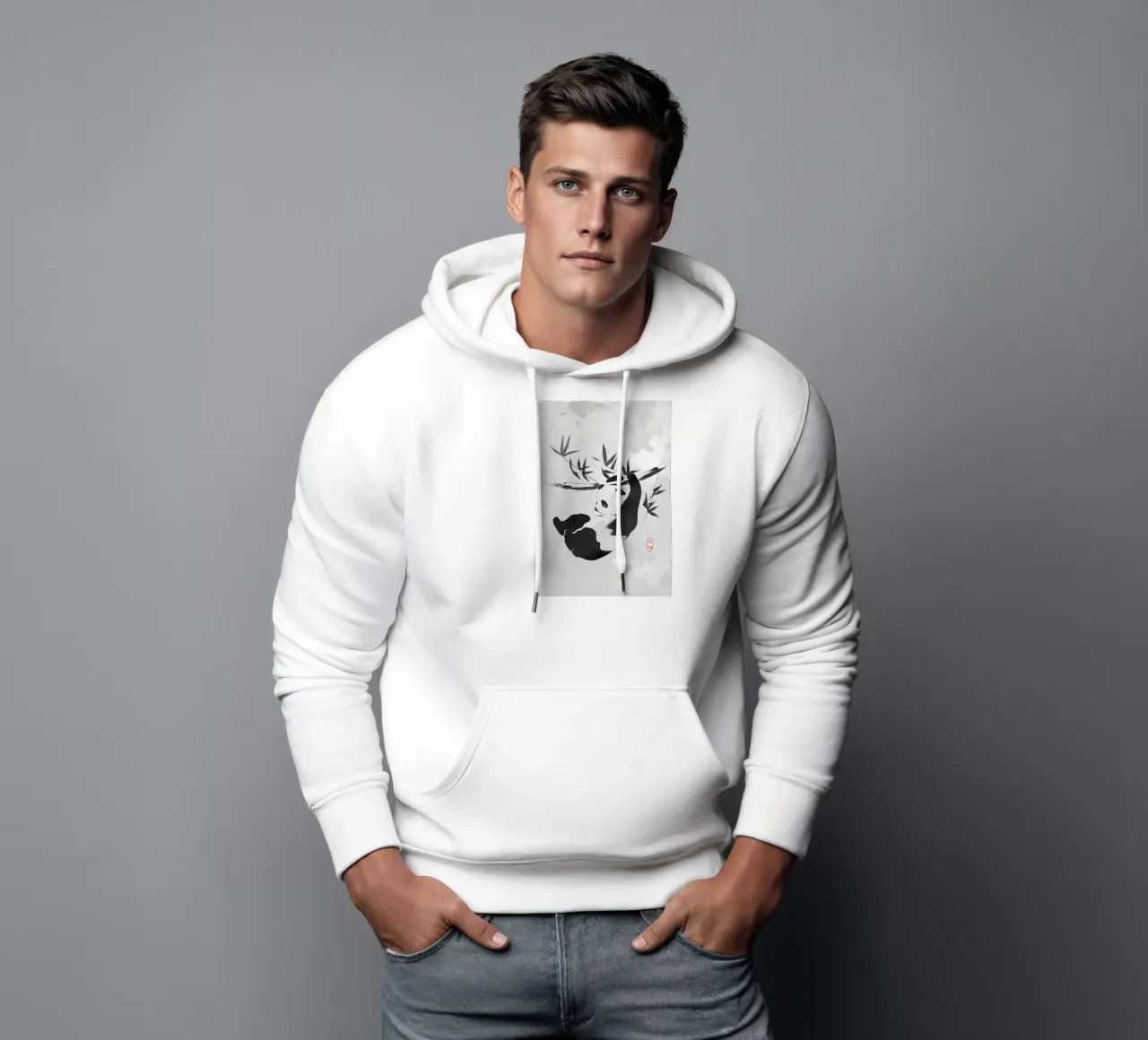 Panda gigante felpa con cappuccio da James M Coyle