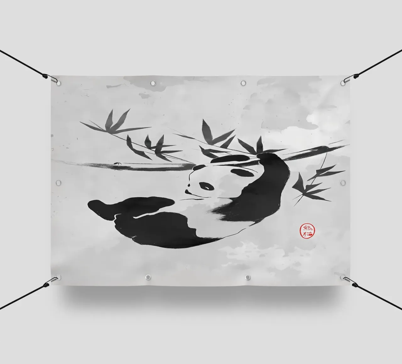 Panda gigante telo in pvc da James M Coyle